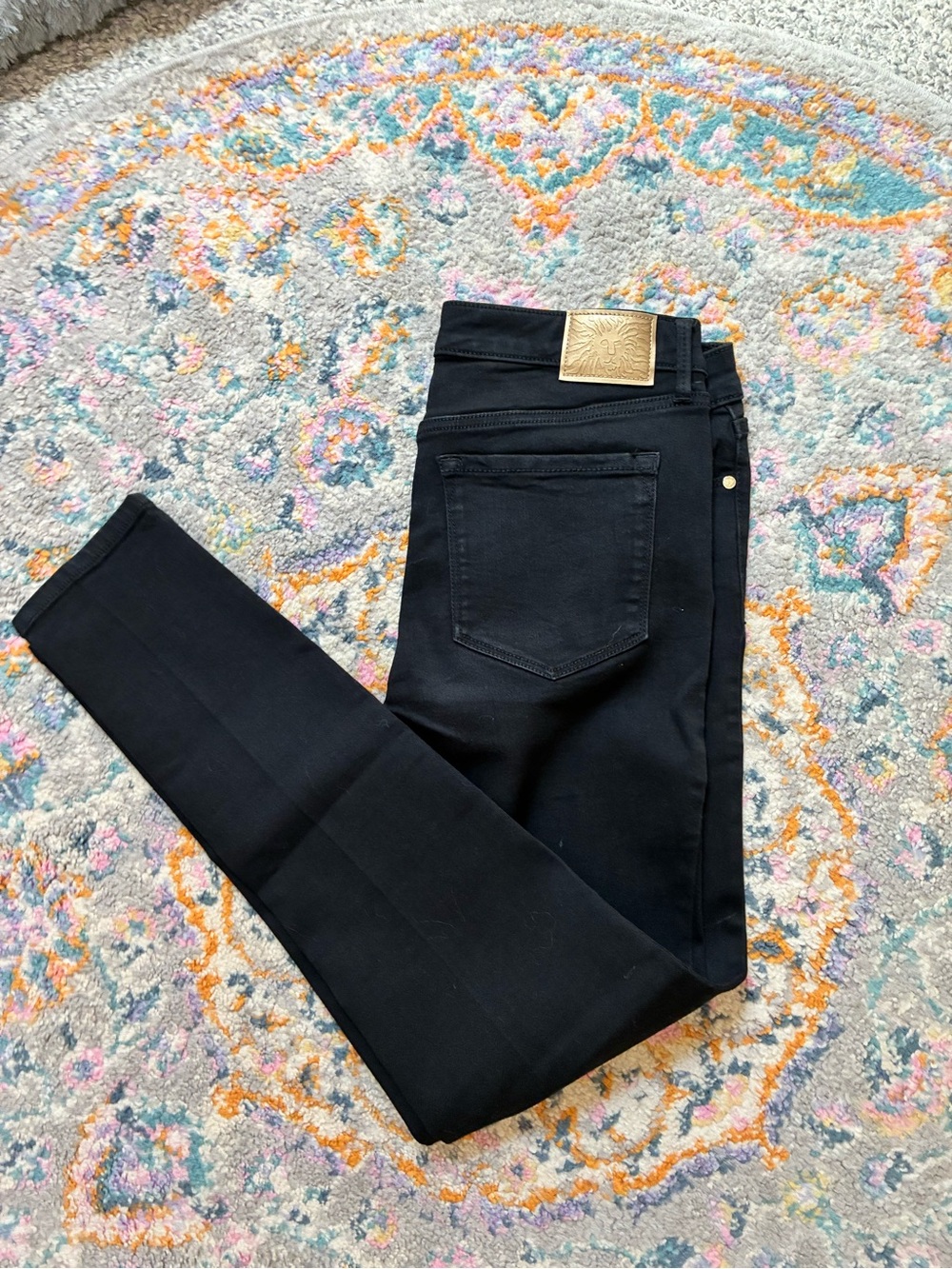 Women's Anne Klein Black High-Rise Skinny Jeans